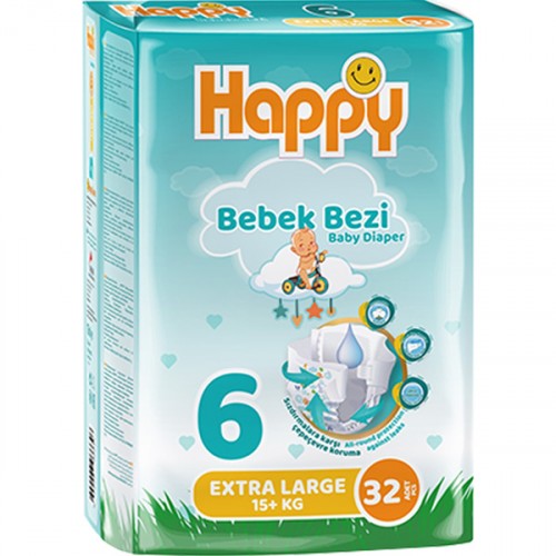 Happy Bebek Bezi Extra Large 6 No 32 li